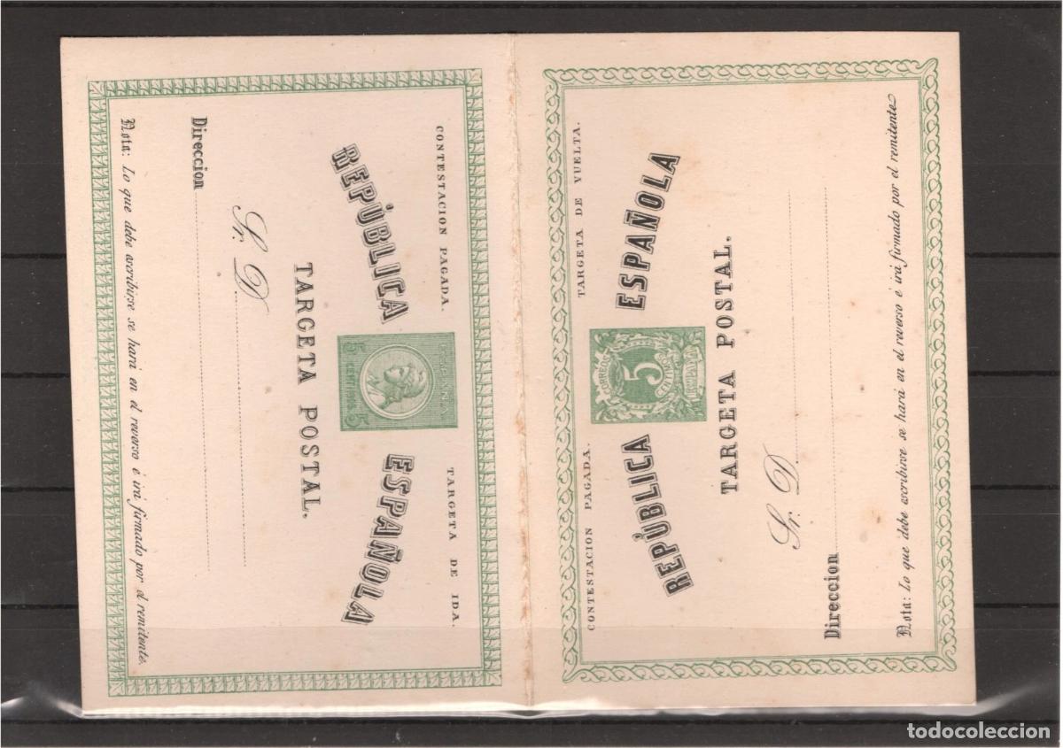 Sellos: ENTERO POSTAL DOBLE 1874 - Foto 1