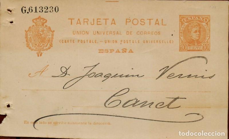 Sellos: FA4403. Entero postal dirigido a Canet - Foto 1