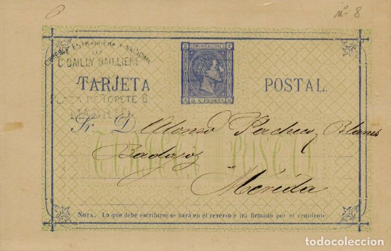 Sellos: FA4515. Tarjeta postal de Madrid a Merida - Foto 1