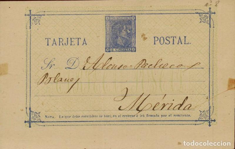 Sellos: FA4518. Tarjeta postal dirigida a Merida - Foto 1