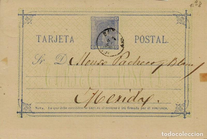 Sellos: FA4519. Tarjeta postal de Barcelona a Merida - Foto 1