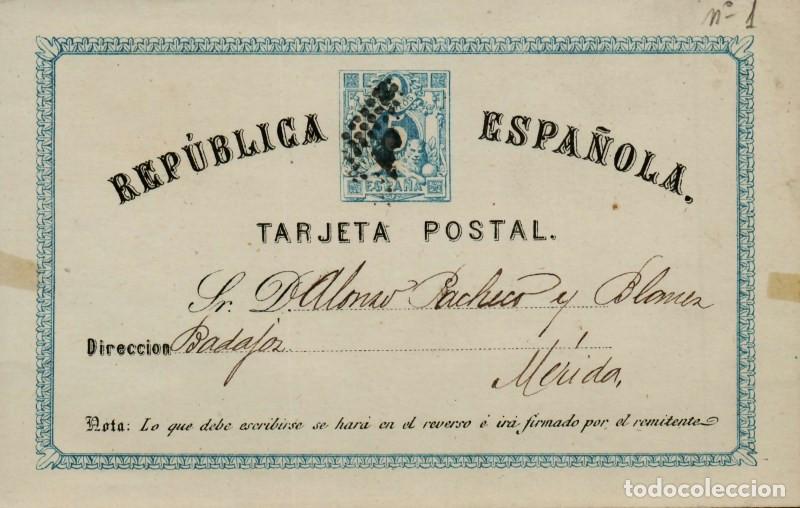 Sellos: FA4597. Tarjeta postal dirigida a Merida - Foto 1