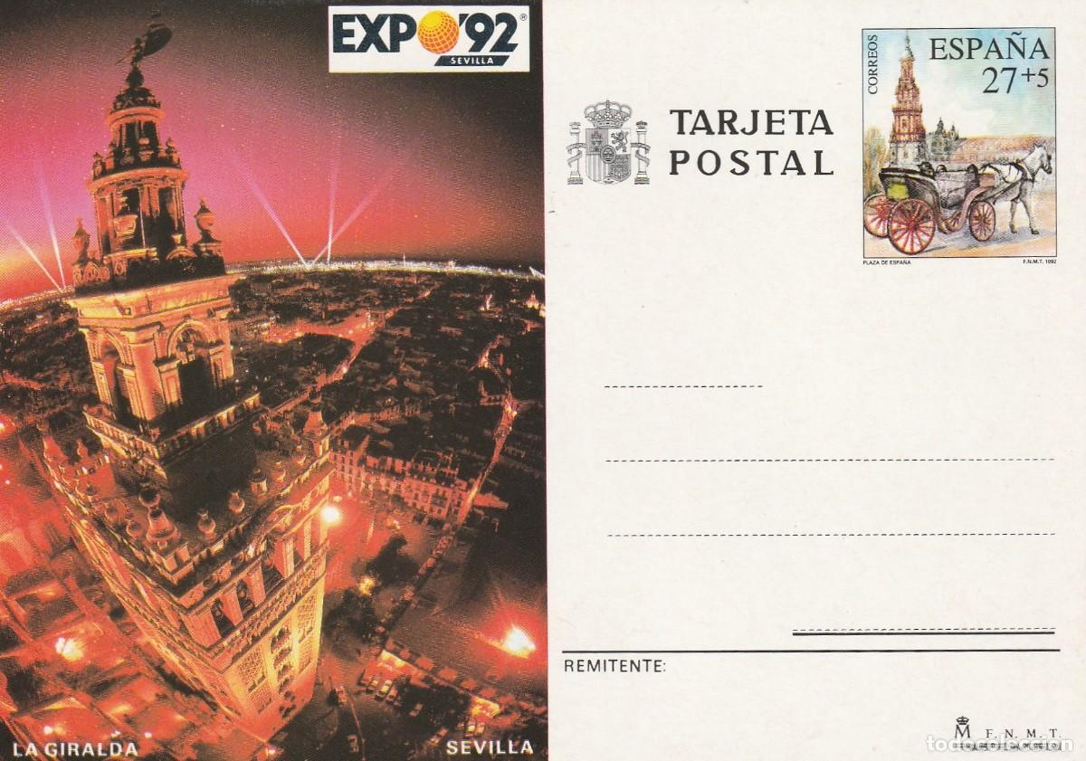 Sellos: ENTEROPOSTAL DE LA EXPOSICION DE SEVILLA - Foto 1
