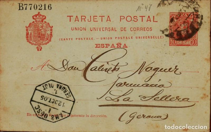 Sellos: FA4408. Entero postal dirigido a La Sellera - Foto 1