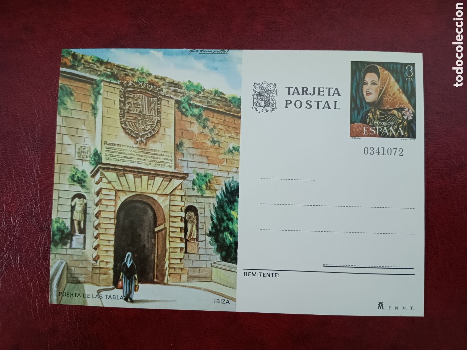 Sellos: TARJETA POSTAL - PUERTA DE LAS TABLAS - IBIZA - Foto 1