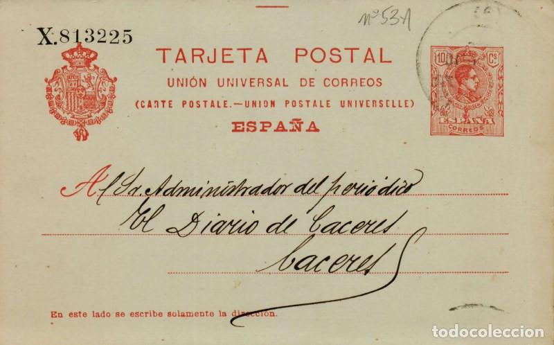 Sellos: FA4444. Tarjeta Postal dirigida a Caceres - Foto 1