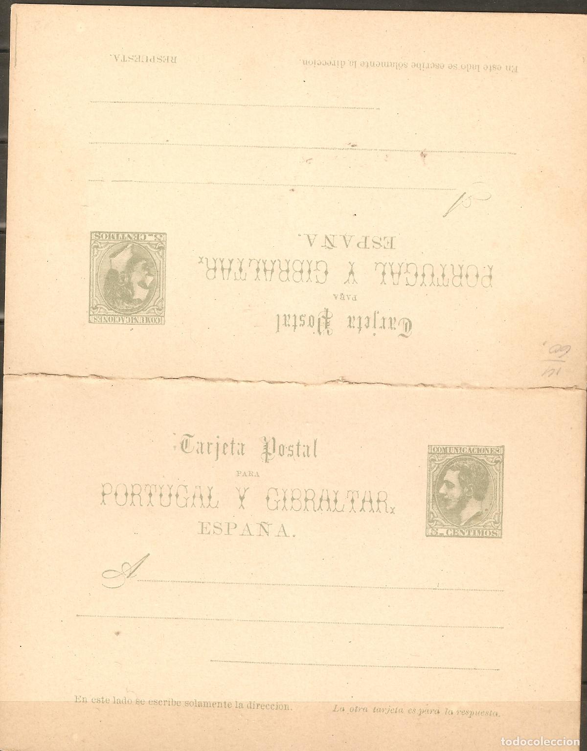 Sellos: 1884 ENTERO POSTAL EDIFIL 14* NUEVO - Foto 1