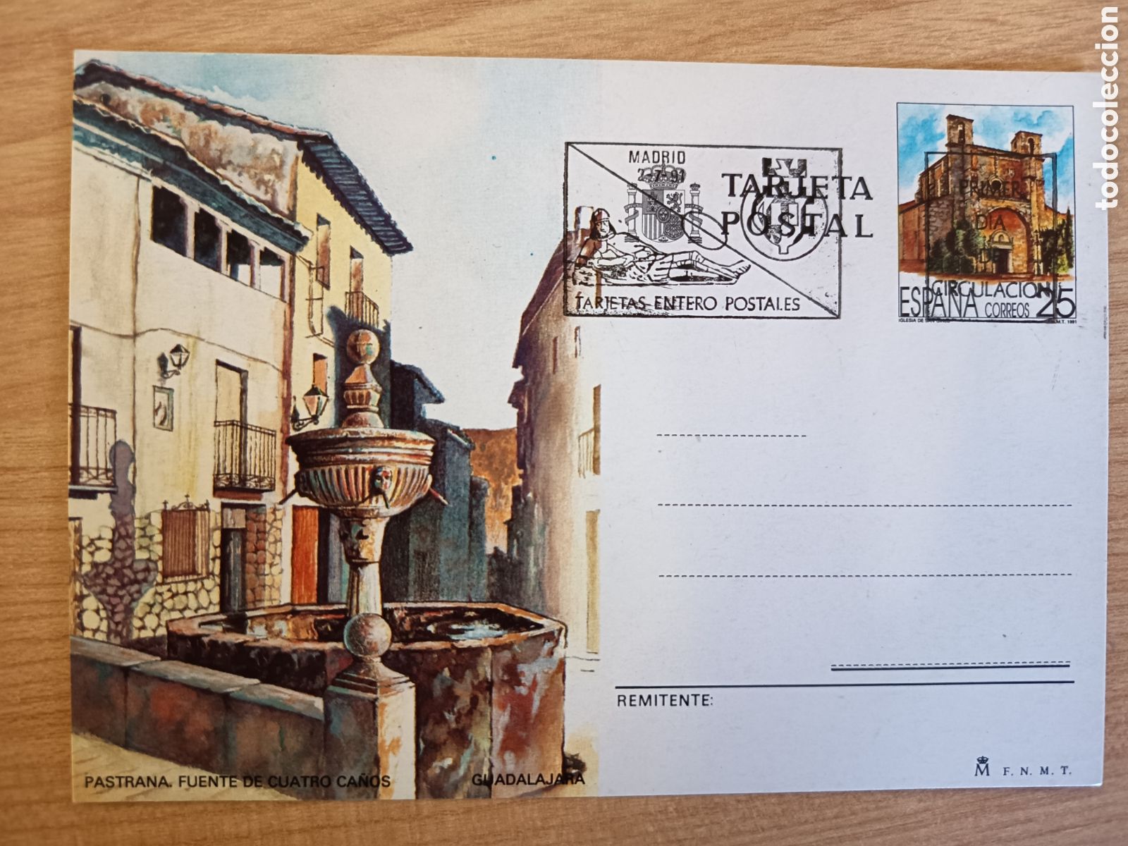 Sellos: TARJETA ENTERO POSTAL 151. MATASELLO ESPECIAL.TURISMO. Guadalajara