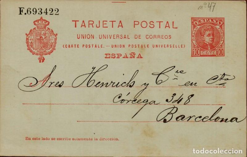 Sellos: FA4736. Tarjeta postal dirigida a Barcelona - Foto 1