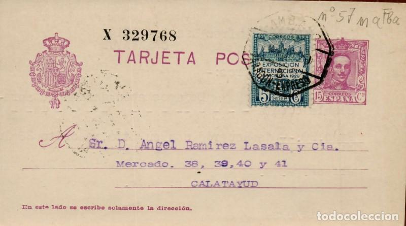 Sellos: FA4480. Tarjeta postal dirigida a Calatayud - Foto 1