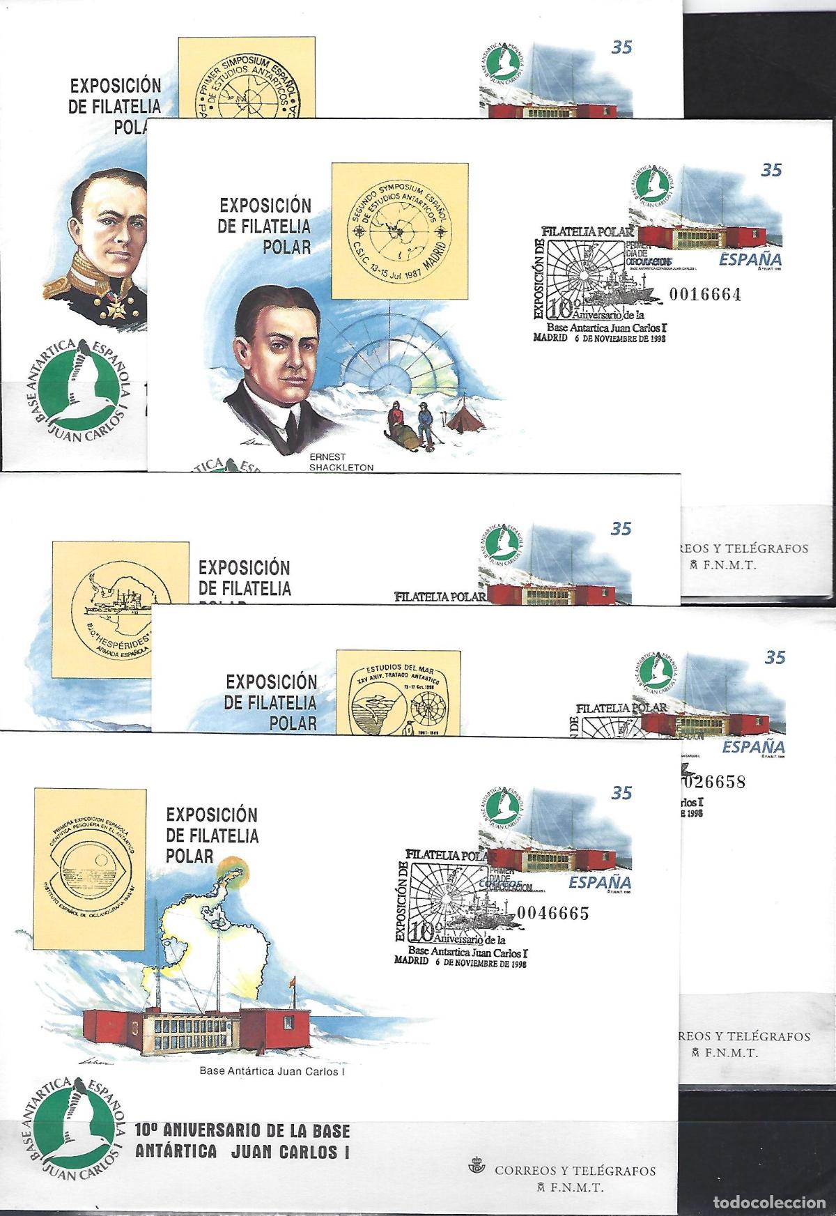 Sellos: SEP 49 ENTERO POSTAL EXPOSICION FILATELICA POLAR 98.MADRID 1998 (5) MATASELLADO FERIA