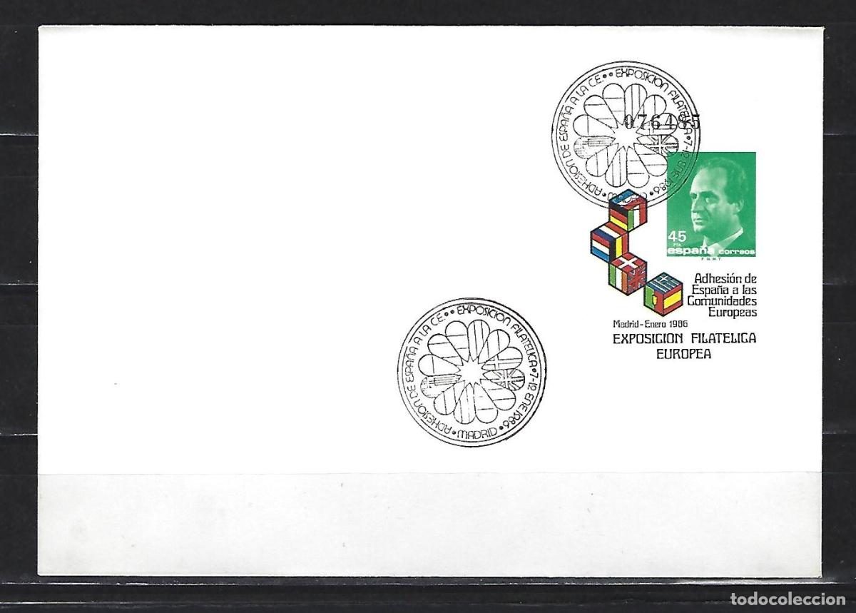 Sellos: SEP 3 ENTERO POSTAL EXPOSICION FILATELICA EUROPEA 1986 MATASELLADO FERIA