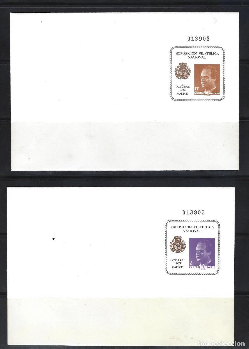 Sellos: SOBRE ENTERO POSTAL ESPA&Ntilde;A 1985 N&ordm; 01/02 EXFILNA