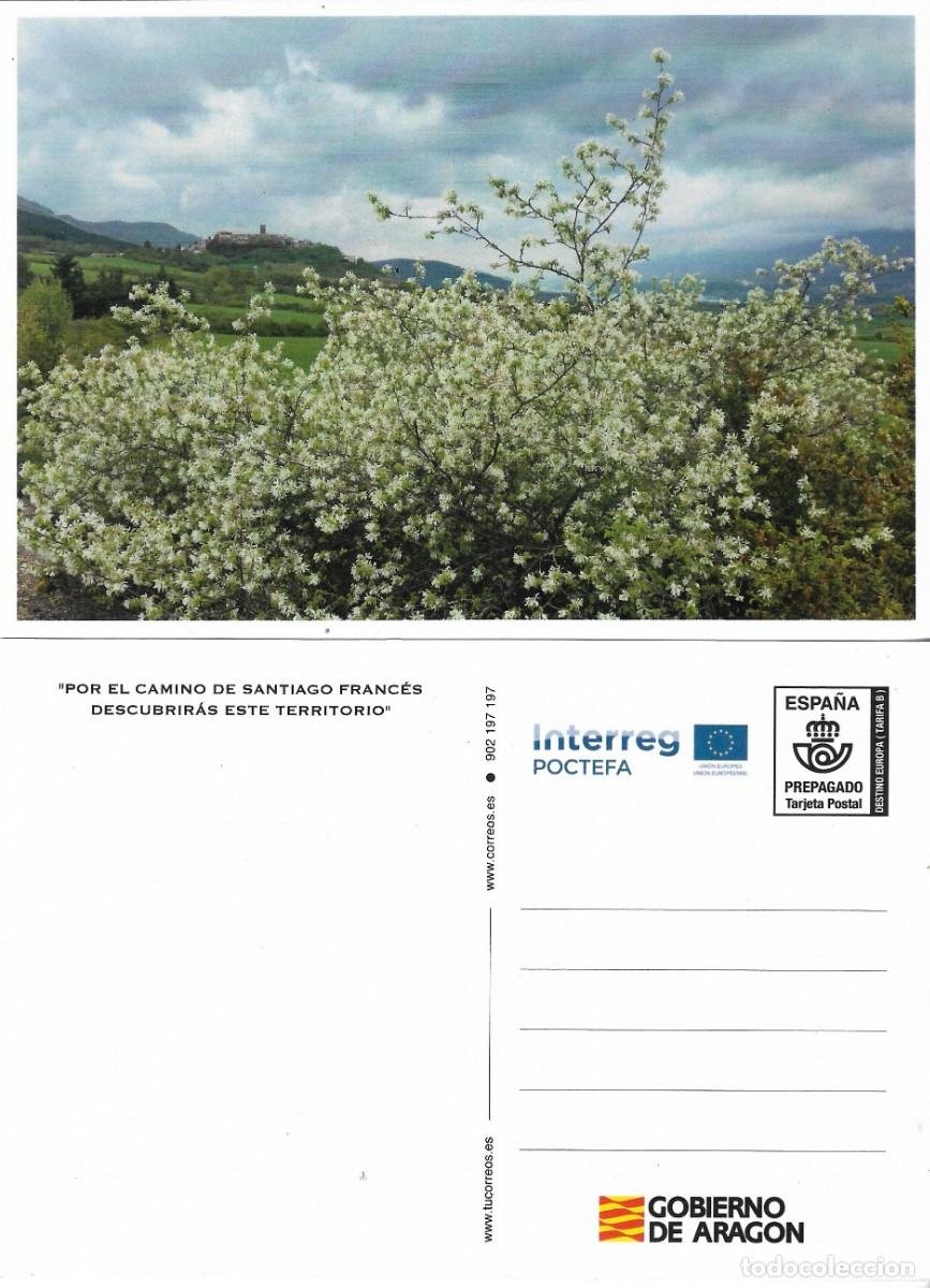 Sellos: ESPA&Ntilde;A. TARJETA PREFRANQUEADA. CAMINO DE SANTIAGO. TARIFA B