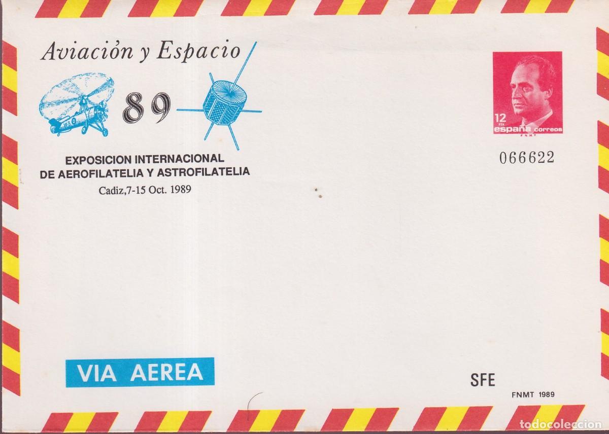 Sellos: CADIZ 1989 - AVIACION Y ESPACIO '89 - EXPOSICION DE AEROFILATELIA Y ASTROFILATELIA