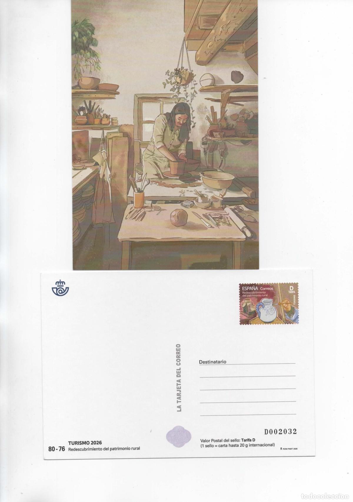 Sellos: ESPA&Ntilde;A SPAIN ENTERO POSTAL ALFARERIA POTTERY CERAMICA ARTESANIA