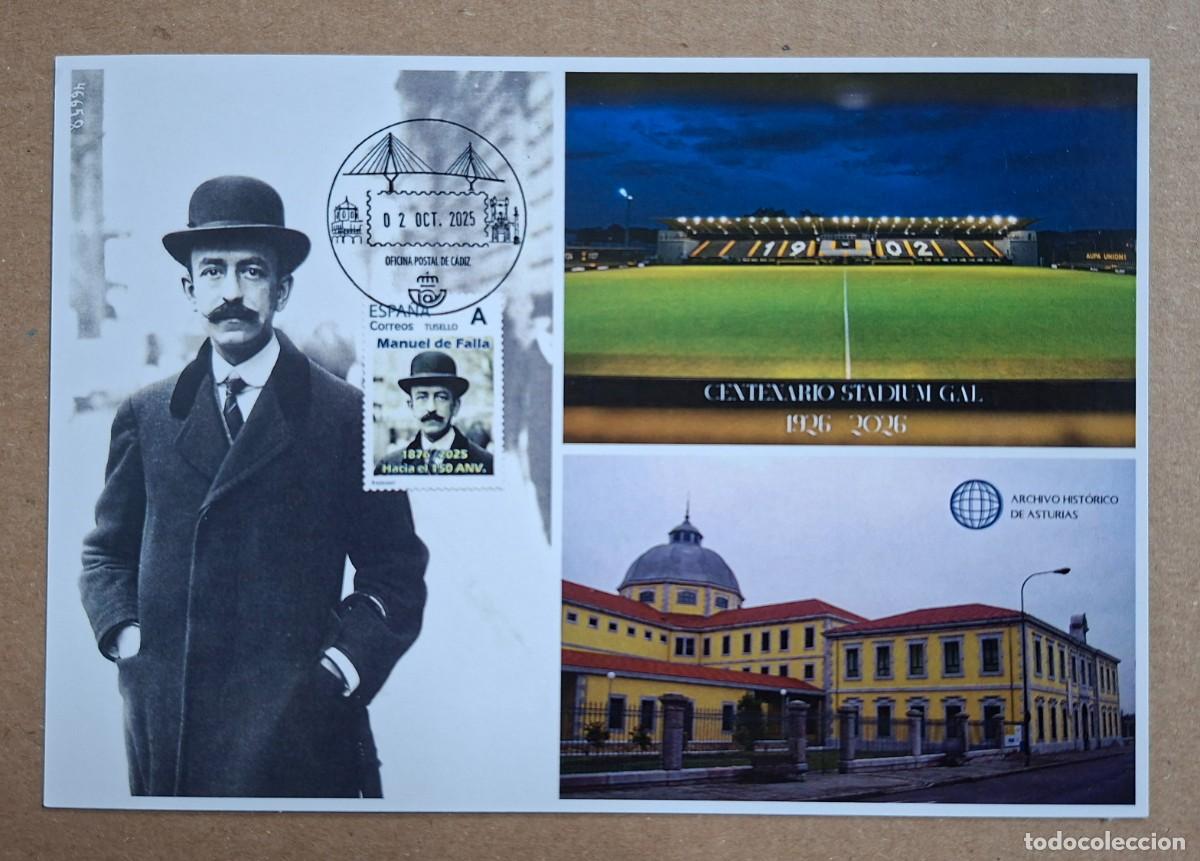 Sellos: EXPOSICIONES TERRITORIALES FESOFI 2026 - IR&Uacute;N, OVIEDO, C&Aacute;DIZ - TARJETA ENTERO POSTAL NUEVA ..A3658