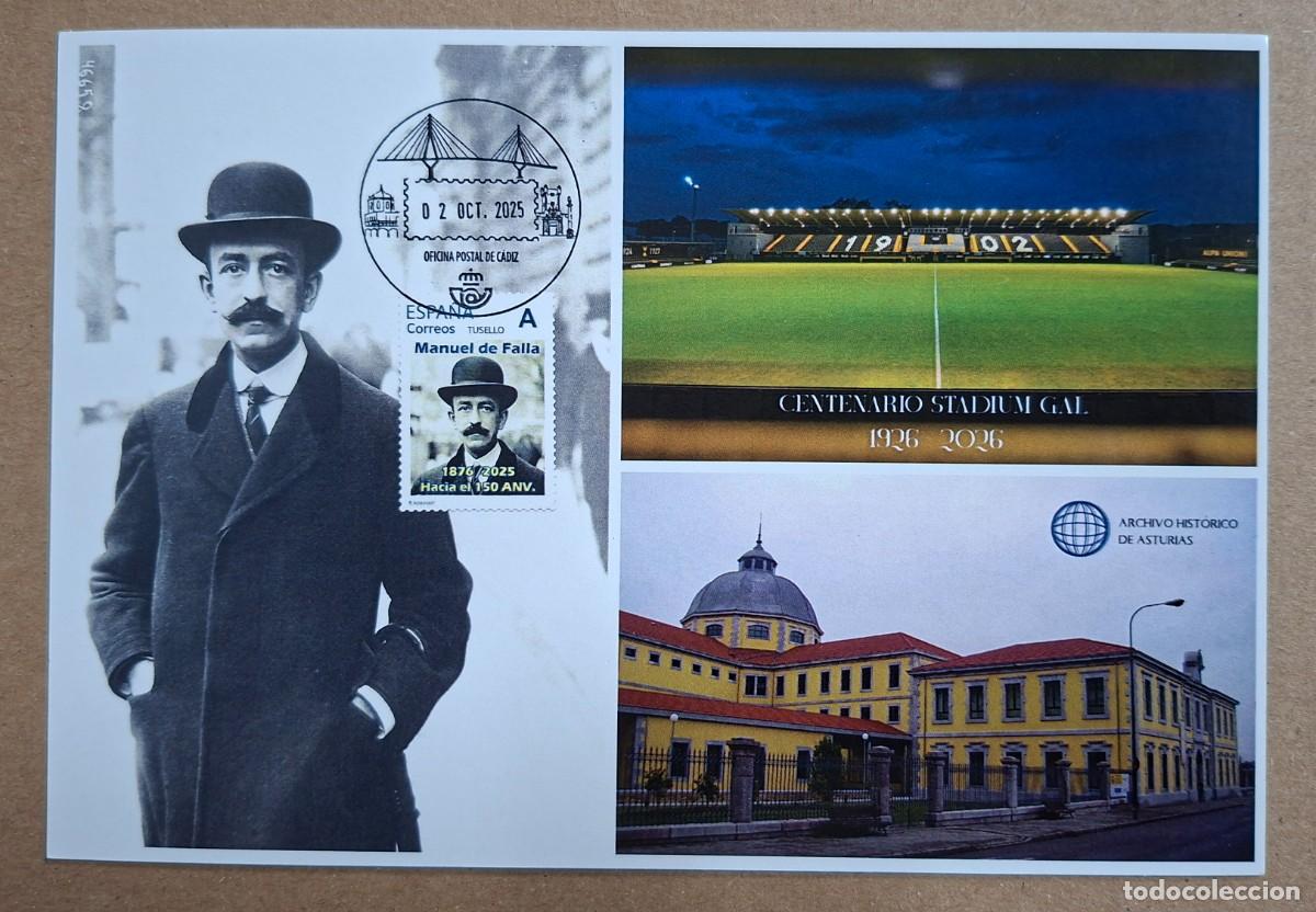 Sellos: EXPOSICIONES TERRITORIALES FESOFI 2026 - IR&Uacute;N, OVIEDO, C&Aacute;DIZ - TARJETA ENTERO POSTAL NUEVA ..A3656