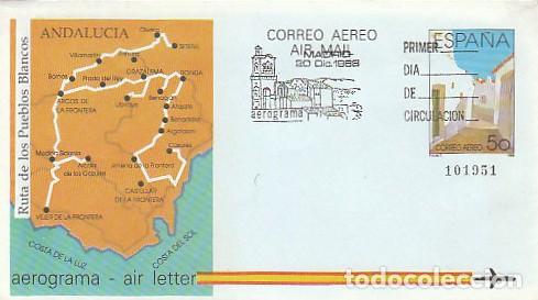 Sellos: Aerograma Edifil 211 (A&Ntilde;O 1986) VUELO DE RODRIGIO ALEMAN EN EL SIGLO XV, PRIMER DIA