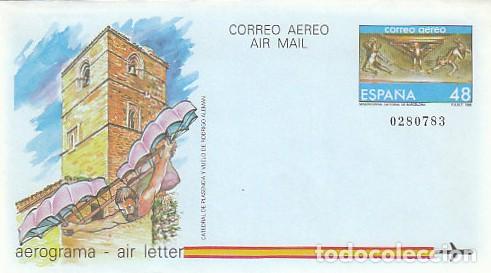 Sellos: Aerograma Edifil 211 (A&Ntilde;O 1986) VUELO DE RODRIGIO ALEMAN EN EL SIGLO XV