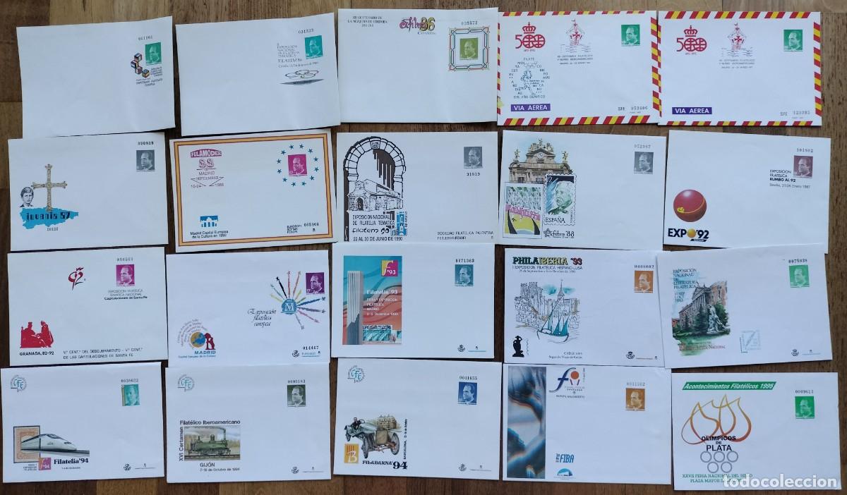 Sellos: LOTE DE 20 SOBRES ENTERO POSTALES