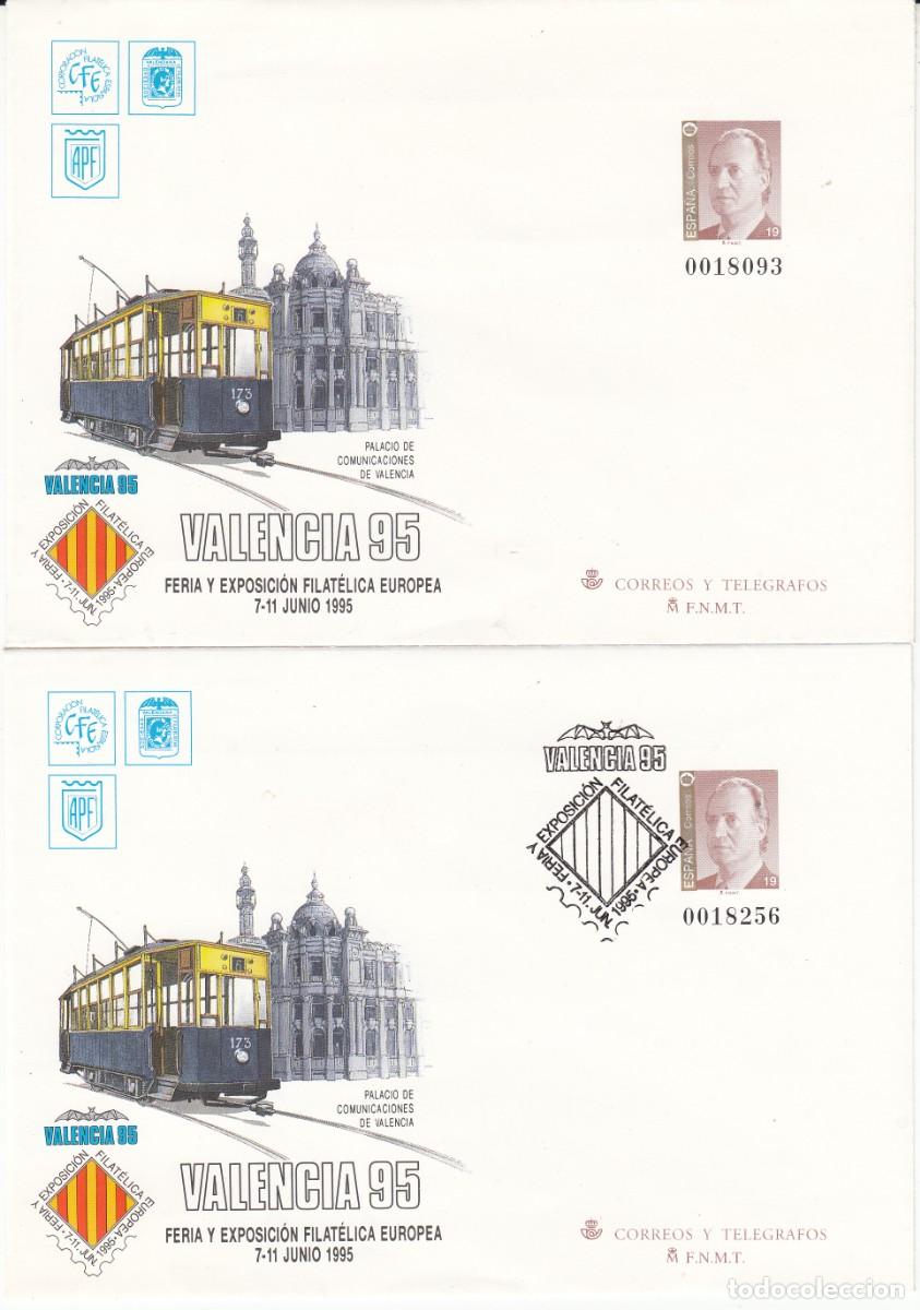 Sellos: SOBRES ENTERO POSTALES NUEVO Y MATASELLOS DE VALENCIA -95 NUM.28