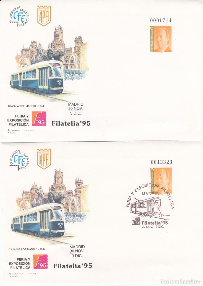 Sellos: TEM. TRENES - FERROCARRIL SOBRES ENTERO POSTALES NUEVO Y MATASELLOS DE FILATELIA -95 NUM.29