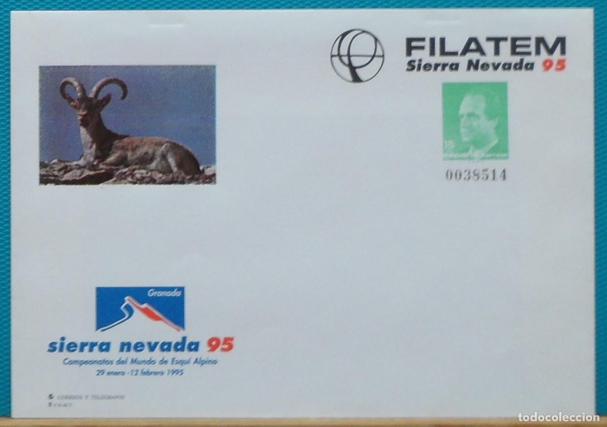 Sellos: 1995-ESPA&Ntilde;A-SOBRES ENTERO POSTALES-VER FOTO-N&ordm;25-FILATEM 95-GRANADA