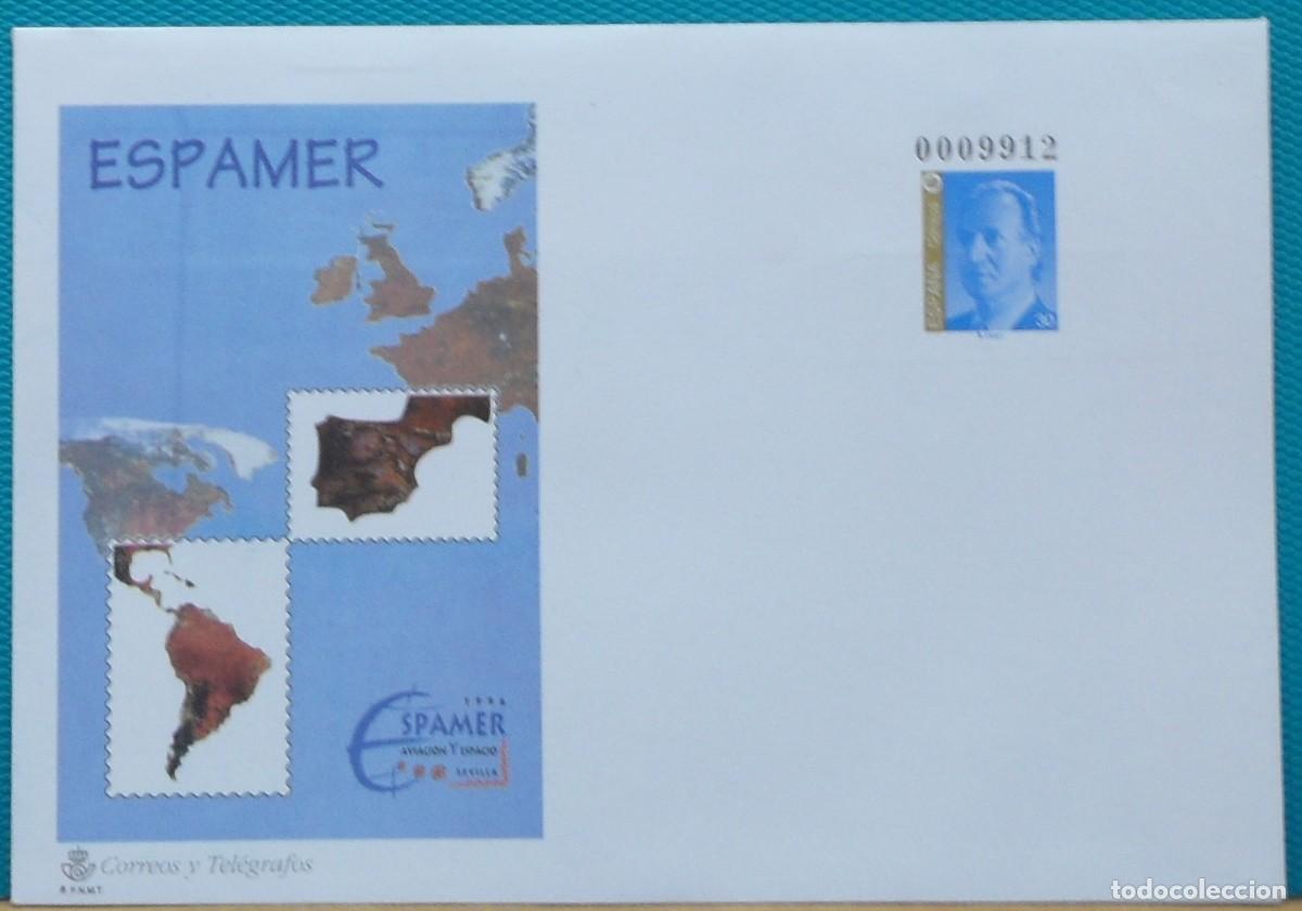 Sellos: 1996-ESPA&Ntilde;A-SOBRES ENTERO POSTALES-VER FOTO-N&ordm;33-ESPAMER 96-SEVILLA