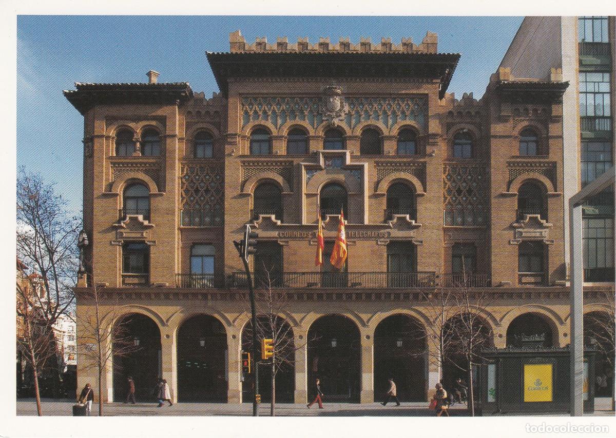 Sellos: 2008 LA TARJETA DEL CORREO - ARQUITECTURA POSTAL - EDIFICIO CORREOS ZARAGOZA 50-1