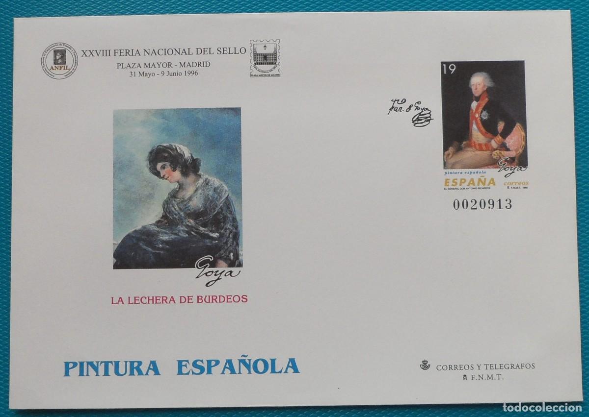 Sellos: 1996-ESPA&Ntilde;A-SOBRES ENTERO POSTALES-VER FOTO-N&ordm;35-1-PINTURA ESPA&Ntilde;OLA
