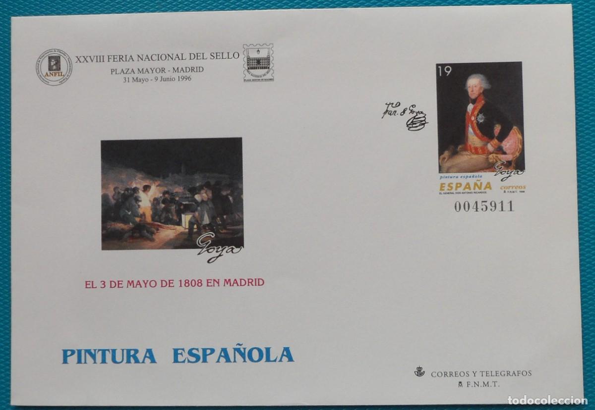 Sellos: 1996-ESPA&Ntilde;A-SOBRES ENTERO POSTALES-VER FOTO-N&ordm;35-2-PINTURA ESPA&Ntilde;OLA