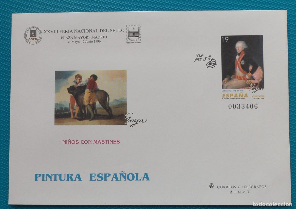 Sellos: 1996-ESPA&Ntilde;A-SOBRES ENTERO POSTALES-VER FOTO-N&ordm;35-3-PINTURA ESPA&Ntilde;OLA