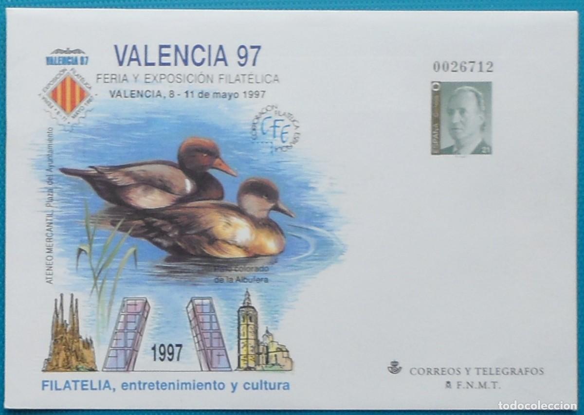 Sellos: 1997-ESPA&Ntilde;A-SOBRES ENTERO POSTALES-VER FOTO-N&ordm;40-VALENCIA 97