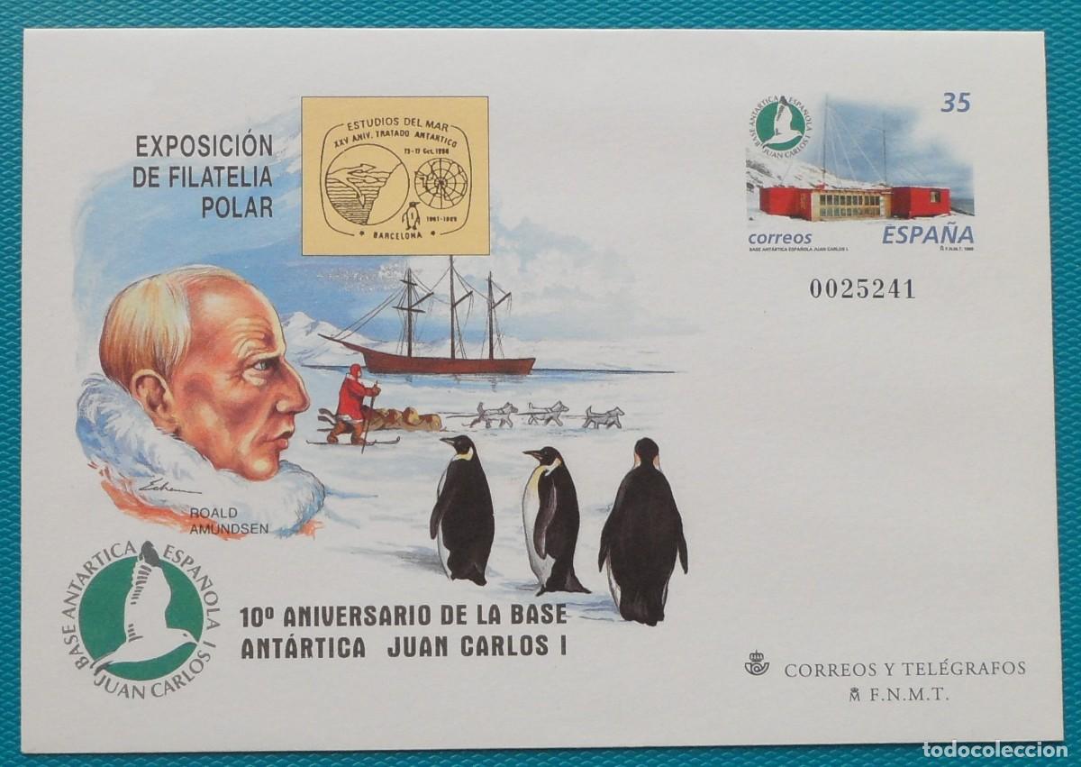 Sellos: 1998-ESPA&Ntilde;A-SOBRES ENTERO POSTALES-VER FOTO-N&ordm;49-EXPO.FILATELICA POLAR-MADRID