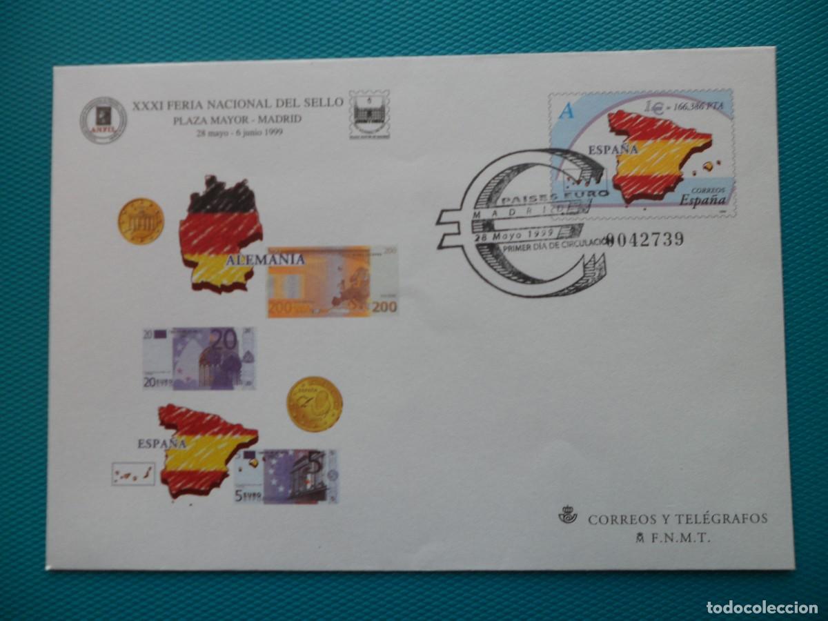 Sellos: 1999-ESPA&Ntilde;A-SOBRES ENTERO POSTALES-VER FOTO-N&ordm;54-FERIA NACIONAL DEL SELLO