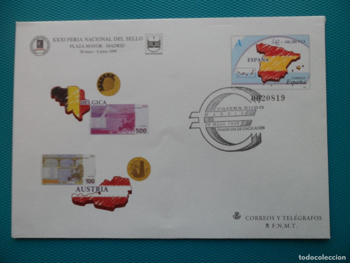 Sellos: 1999-ESPA&Ntilde;A-SOBRES ENTERO POSTALES-VER FOTO-N&ordm;54-FERIA NACIONAL DEL SELLO