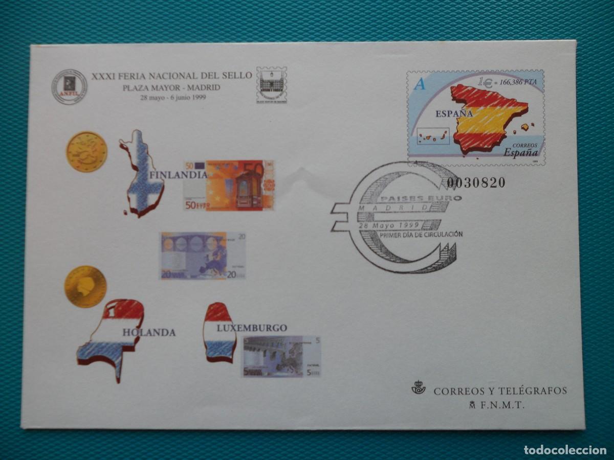 Sellos: 1999-ESPA&Ntilde;A-SOBRES ENTERO POSTALES-VER FOTO-N&ordm;54-FERIA NACIONAL DEL SELLO