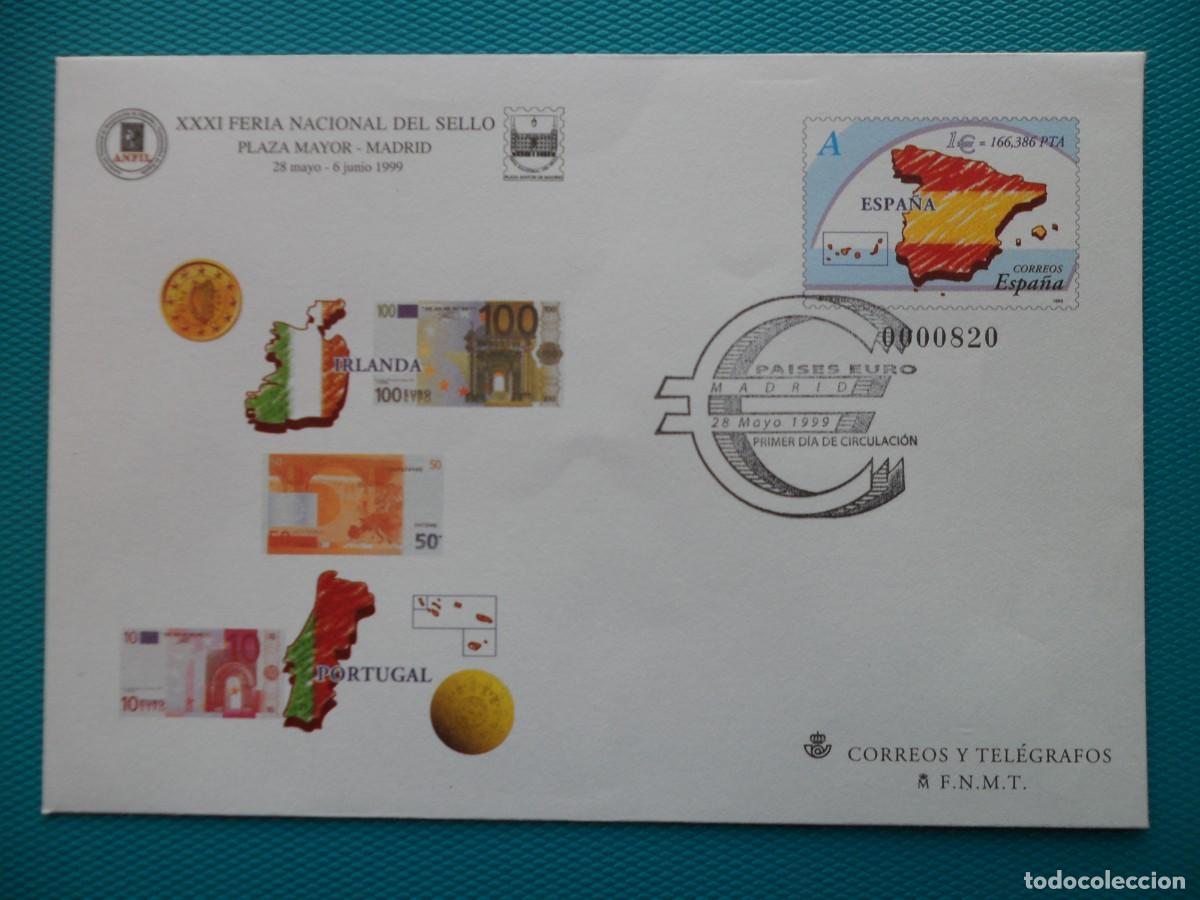 Sellos: 1999-ESPA&Ntilde;A-SOBRES ENTERO POSTALES-VER FOTO-N&ordm;54-FERIA NACIONAL DEL SELLO
