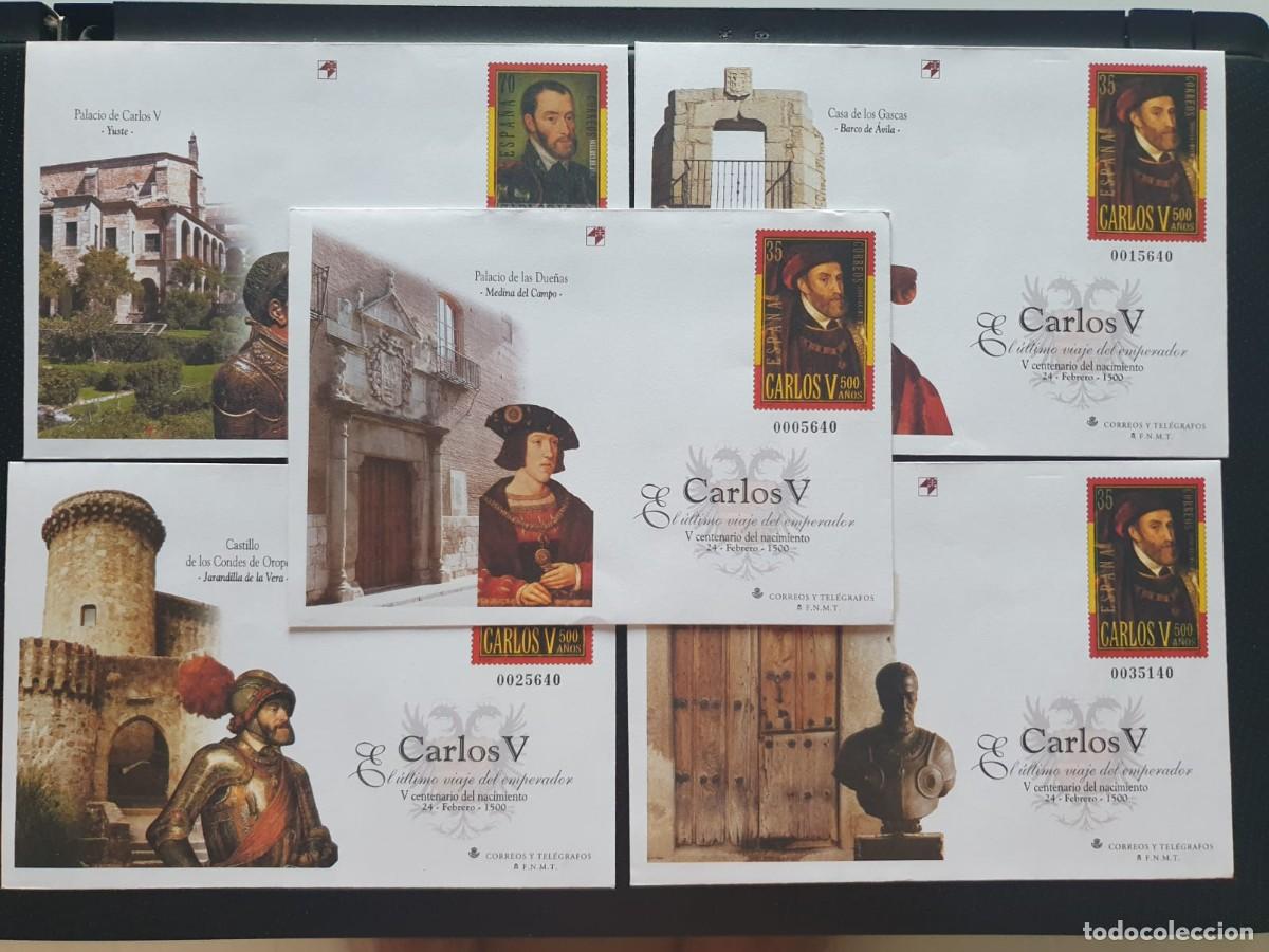 Sellos: SOBRES ENTERO POSTALES EDIFIL 65 66 ** TODOS LOS TIPOS CARLOS V ESPA&Ntilde;A 2000
