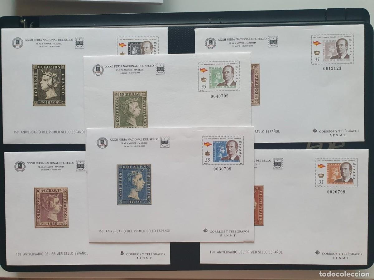 Sellos: SOBRES ENTERO POSTALES EDIFIL 60 A 64 ** TODOS LOS TIPOS FERIA DEL SELLO ESPA&Ntilde;A 2000