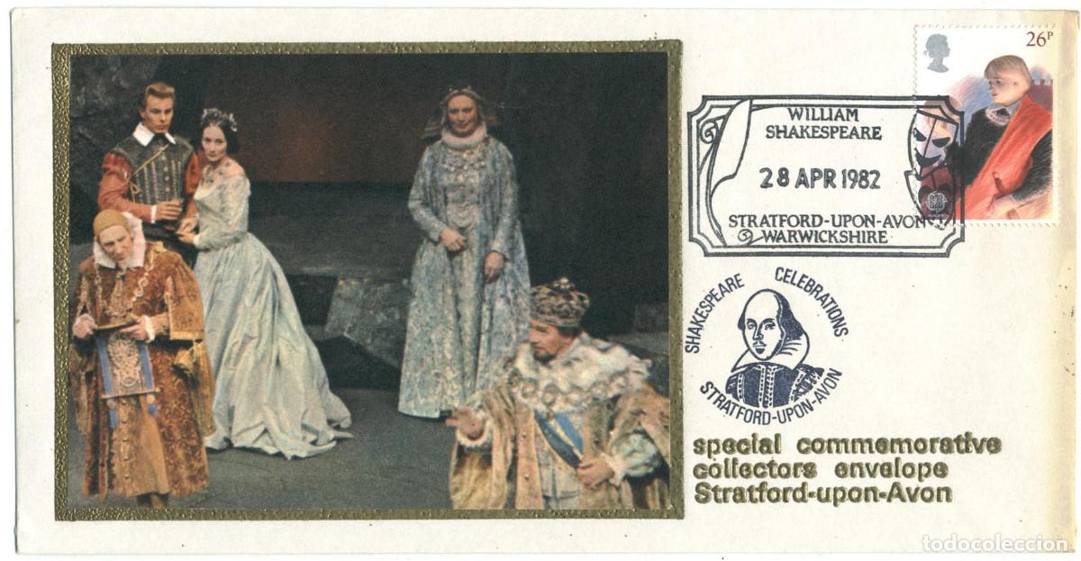 Sellos: William Shakespeare (Stratford-Upon-Avon - Warwickshire. 28 April 1982)_Tibor Reich FSIAD; 81815