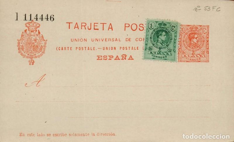 Stamps: FA4445. Tarjeta postal inscripci&oacute;n UNION UNIVERSAL DE CORREOS