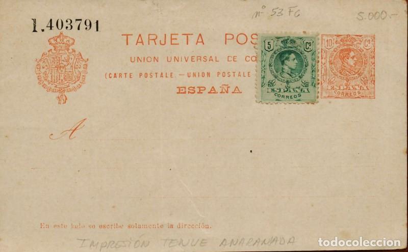 Sellos: FA4446. Tarjeta postal inscripci&oacute;n UNION UNIVERSAL DE CORREOS