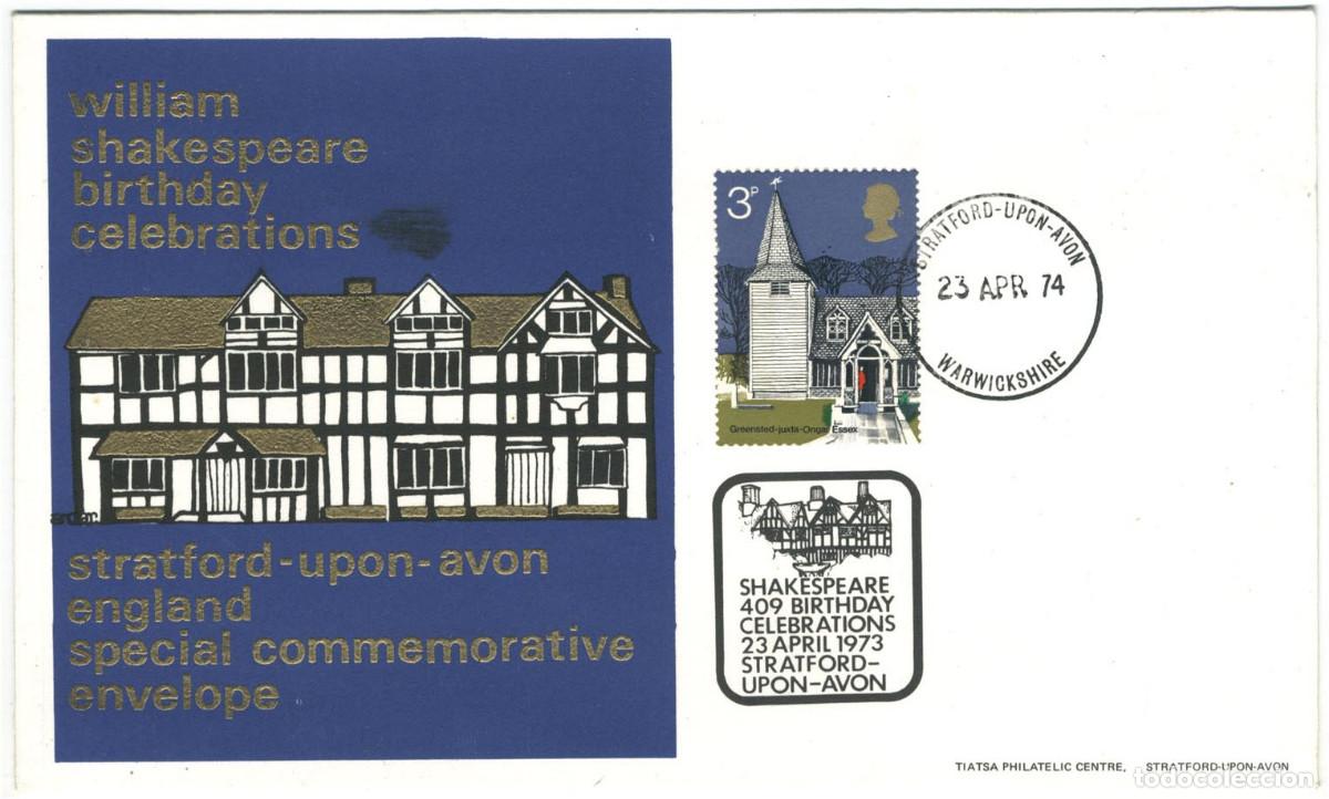 Sellos: Shakespeare's Bithplace (Stratford-Upon-Avon - Warwickshire. 23 April 1974)_Tiatsa