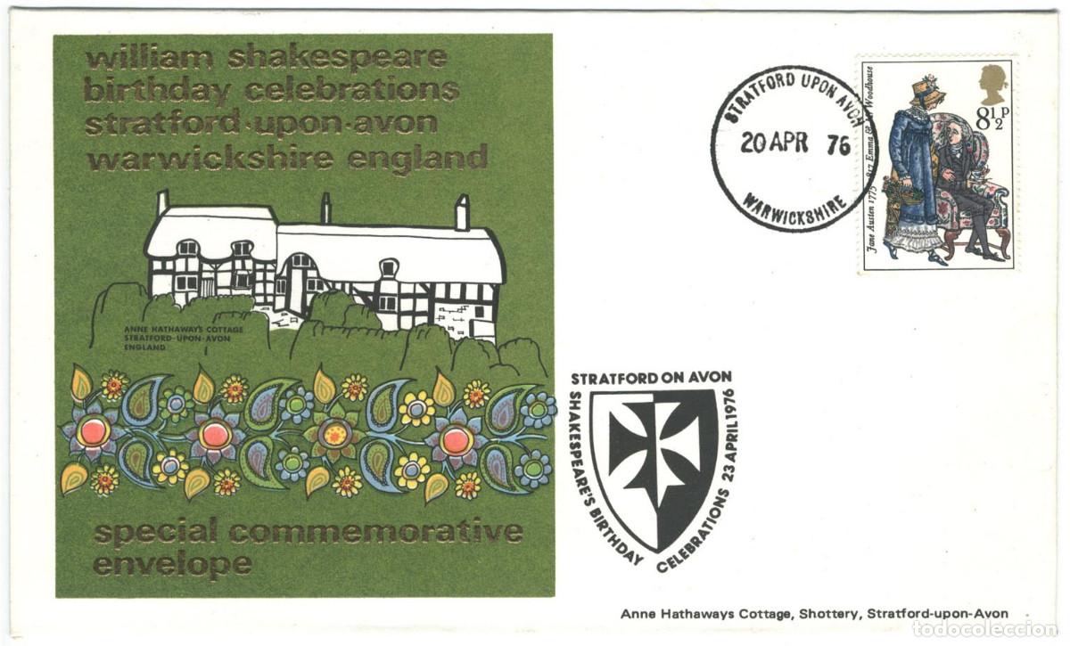 Sellos: Anne Hathaways Cottage (Stratford-Upon-Avon - Warwickshire. 1976)_Tiatsa Philatelic Centre; 7604-2E