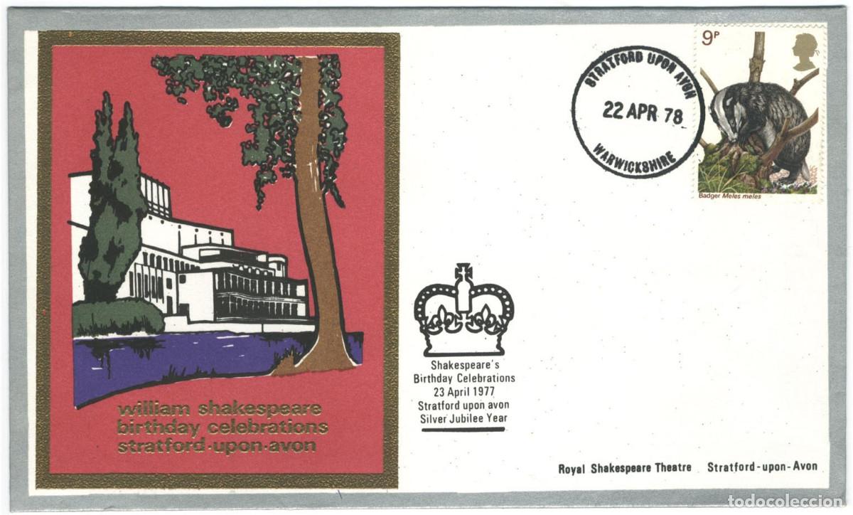 Sellos: Royal Shakespeare Theatre (Stratford-Upon-Avon - Warwickshire. 1978)_Tiatsa Philatelic; 7704-8 B