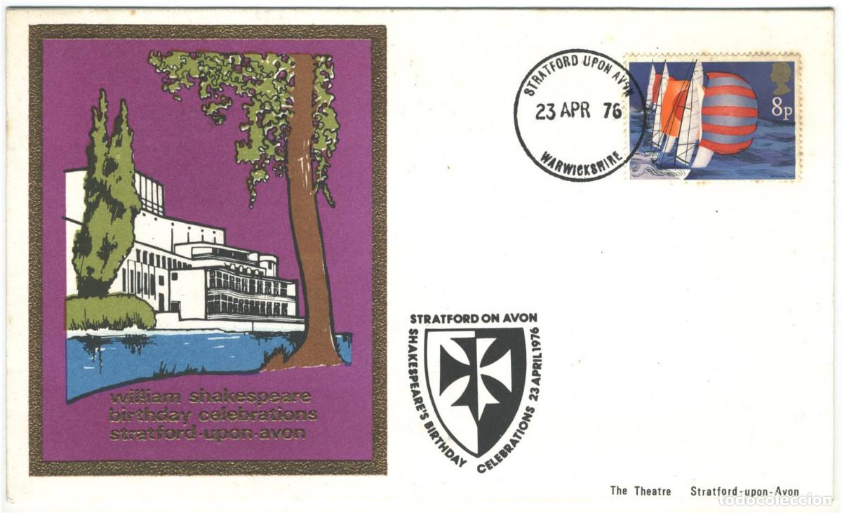 Sellos: Royal Shakespeare Theatre (Stratford 1976)_Tiatsa Philatelic Centre; 7604-8 A