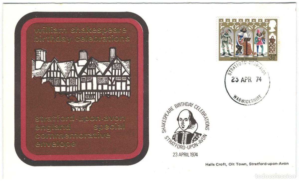 Sellos: Shakespeare Halls Croft (Stratford- 1974)_Tiatsa Philatelic Centre; 7404-4