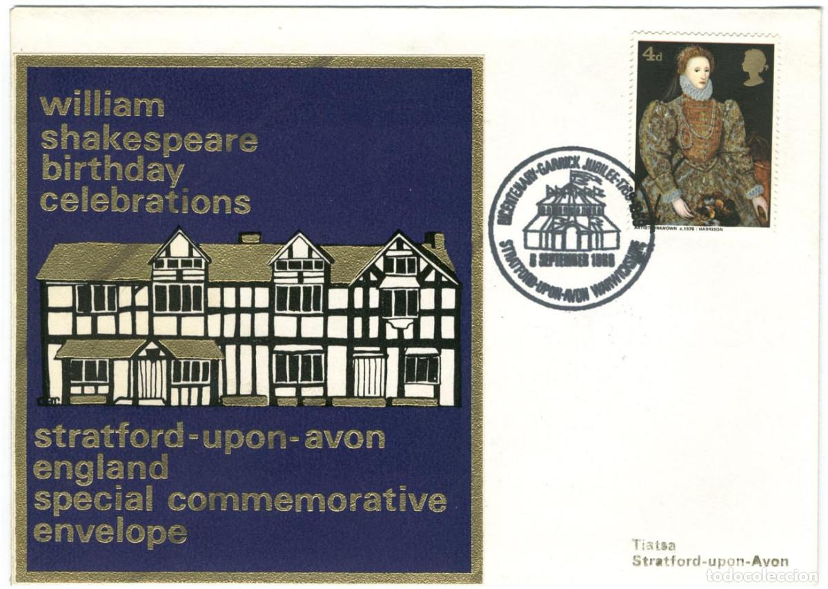 Sellos: Shakespeare Birthday Celebrations (Stratford-Upon-Avon 8 September 1989)_Tiatsa